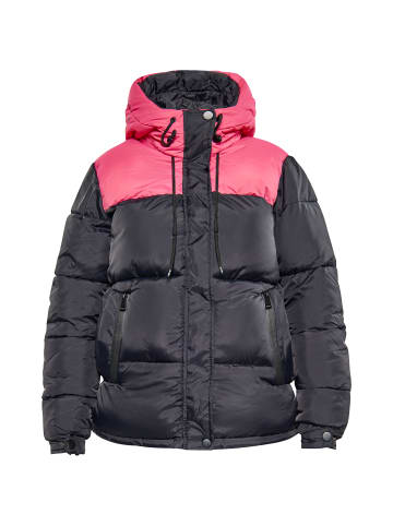 cosimon Wattierte Steppjacke in Schwarz Rosa