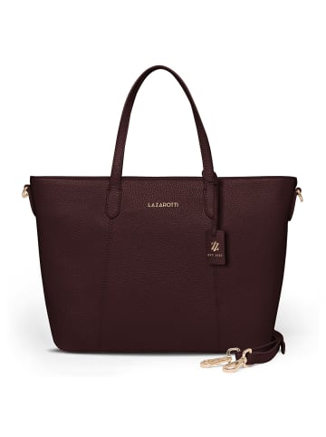 Lazarotti Bologna Leather Shopper Tasche Leder 31 cm in burgundy