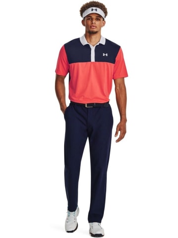 Under Armour Polo "UA Perf 3.0 Color Block Polo" in Rot