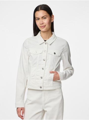 Pieces Jeansjacke in Bright White