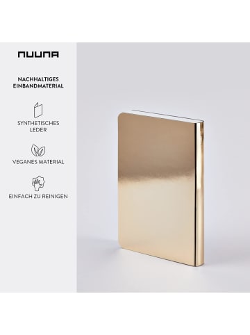 nuuroo Nuuna Notizbuch A6 Candy S Gold Dotted Journal 2,5mm Punktraster 176 Seiten