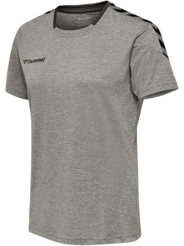 Hummel Hummel T-Shirt Hmlauthentic Multisport Damen Atmungsaktiv Feuchtigkeitsabsorbierenden in GREY MELANGE