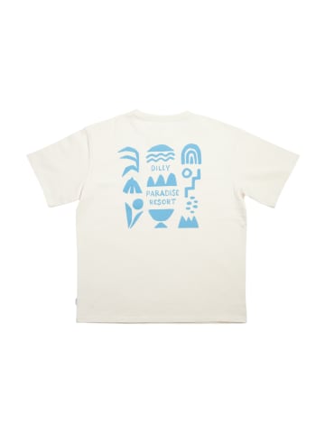 DillySocks T-Shirt Dilly Paradise Resort in beige