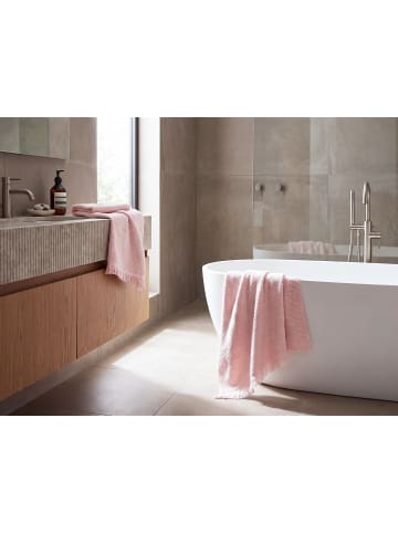 Beliani 2er-Set Handtuch ATIU in Rosa