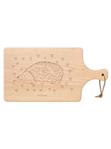 Mr. & Mrs. Panda Brotschneidebrett Igel Herzen ohne Spruch in Transparent
