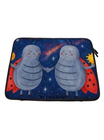 Mr. & Mrs. Panda Laptop Hülle Sternzeichen Zwilling Design ohne ... in Weiß