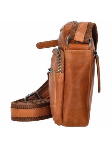 The Chesterfield Brand Bremen - Umhängetasche S 17 cm (black) in cognac