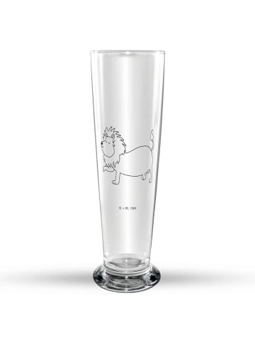 Mr. & Mrs. Panda Bierglas Sternzeichen Löwe ohne Spruch in Transparent