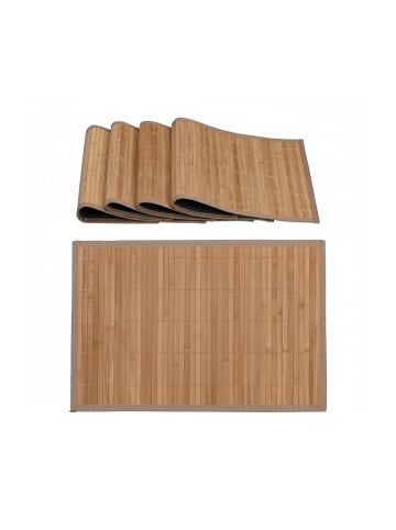 relaxdays 4 x Tischset in Natur - (B)45 x (T)30 cm
