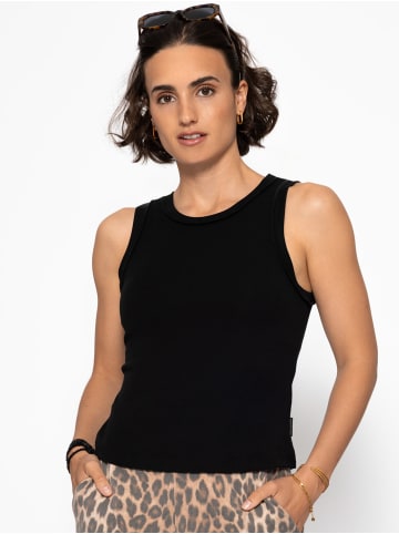 SASSYCLASSY Tank Top mit Außennähten in Schwarz