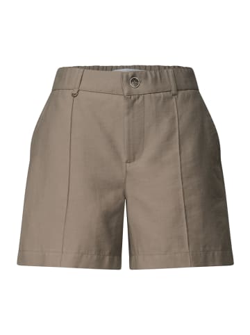 Street One High Waist Bermuda im Casual Fit in Dark Beige