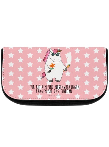 Mr. & Mrs. Panda Kosmetiktasche Einhorn Woodstock mit Spruch in Rot Pastell