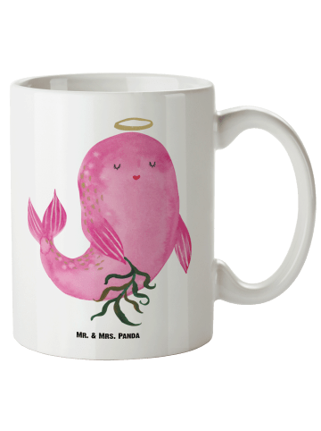 Mr. & Mrs. Panda Keramiktasse Sternzeichen Jungfrau ohne Spruch in Weiß