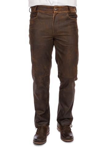 MADDOX Lederhose ARB in braun