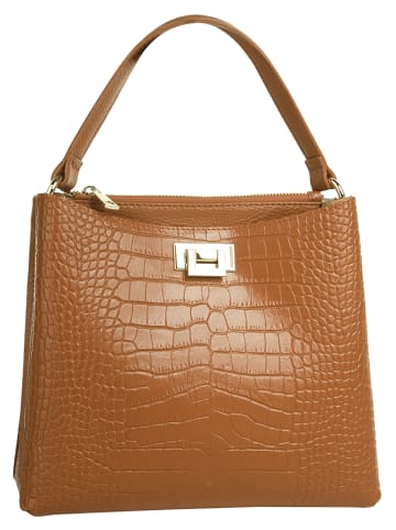 Cluty Handtasche in cognac