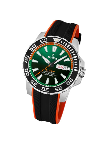 Festina Analog-Armbanduhr Festina The Originals schwarz, orange groß (ca. 45mm)