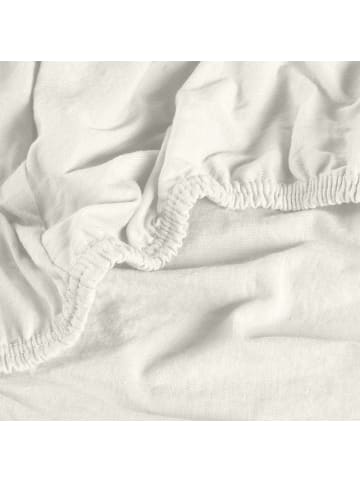 REDBEST Single-Jersey Spannbettlaken Pittsburgh in wollweiß