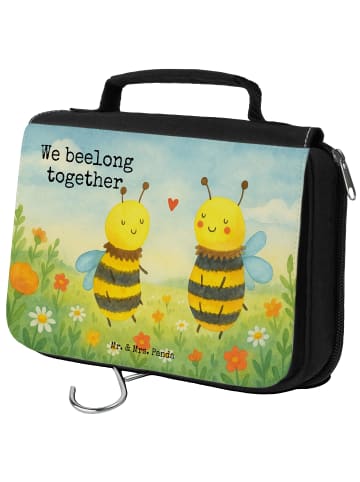 Mr. & Mrs. Panda kosmetiktäschchen Biene Verliebt Design mit Spruch in Weiß