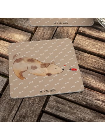 Mr. & Mrs. Panda Tassenuntersetzer Hund Marienkäfer ohne Spruch in Hundeglück