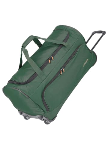 travelite Basics Fresh - Rollenreisetasche 89L 71 cm (gelb) in dunkelgrün