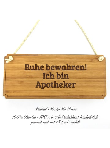 Mr. & Mrs. Panda Türschild Apotheker mit Spruch in Keine Angabe