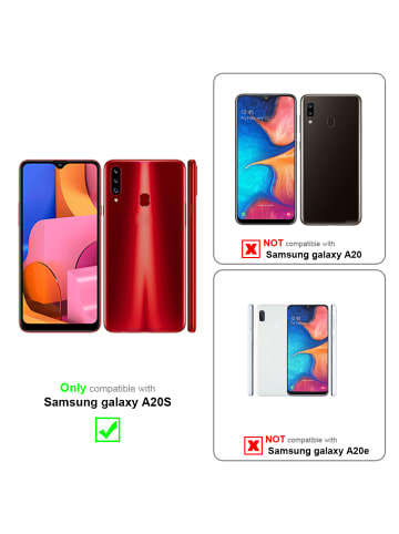 cadorabo Hülle für Samsung Galaxy A20s Glitter in Rosa mit Glitter