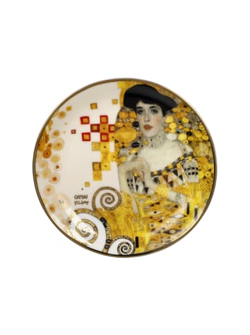 Goebel Miniteller " Gustav Klimt - "Adele Bloch-Bauer" " in Beige Gold