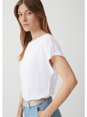 comma CI T-Shirt ärmellos in Weiß