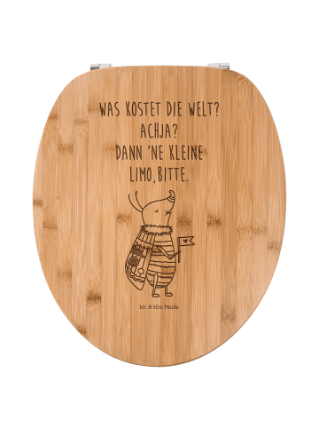 Mr. & Mrs. Panda Toilettendeckel Nachtfalter Fähnchen mit Spruch in Transparent