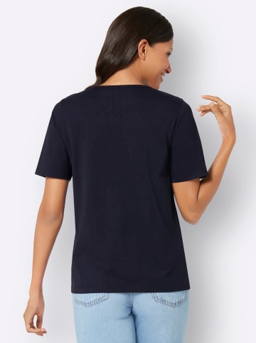 Sieh an! Rundhals-Shirt in schwarz-limone