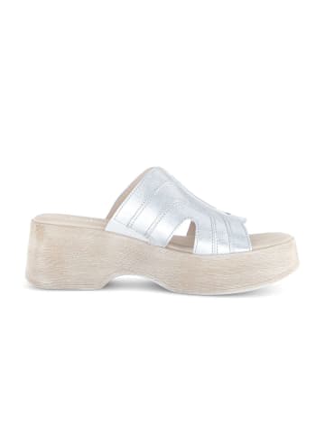 Gabor Plateau Sandalen in silber