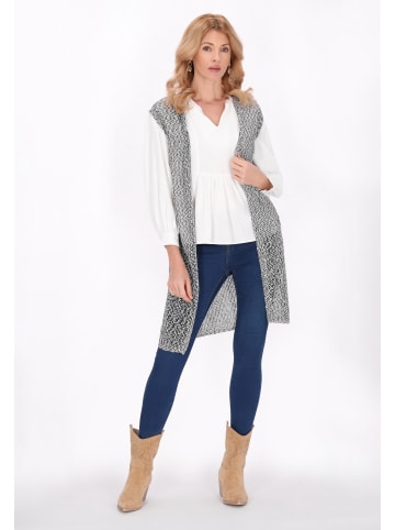 VIRITA Women Vest in Black Multicolor