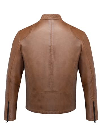 Amaci&Sons Lederjacke OKEMOS in Cognac