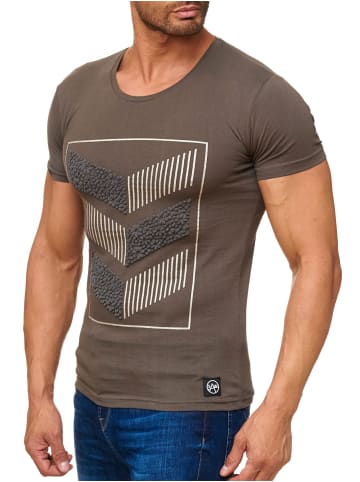 Arizona-Shopping T Shirt 3D Print Short Sleeve Shirt H2160 in Olive