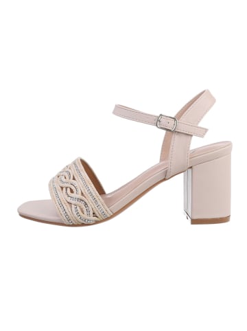 Ital-Design High-Heel Sandalette in Beige