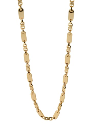 Adeliás Unisex Halskette – Plattenkette aus Edelstahl 60 cm in gold