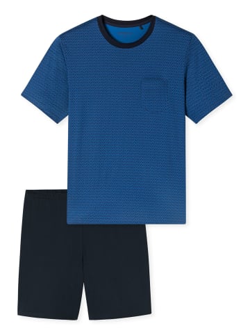 Schiesser Pyjama Comfort Essentials in Blau