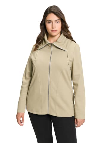 Ulla Popken Sweatjacke in salbeigrün