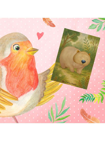 Mr. & Mrs. Panda neujahrskarte Wombat Design ohne Spruch in Weiß