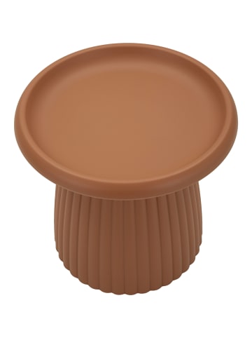 Mauro Ferretti Couchtisch aus ziegelrotem PP, Ø 50x45