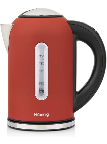 HKoenig BOE54 Wasserkocher rot Temperatur-Einstellung 40°C - 100°C
