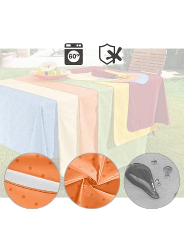 Erwin Müller Baumwollmischung Tischdecke Neuss in terra