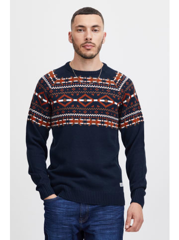 BLEND Strickpullover BHNilas XMAS in Mittelblau