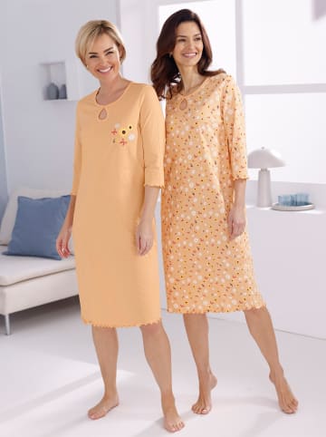 WITT WEIDEN Nachthemden in apricot + apricot-bedruckt