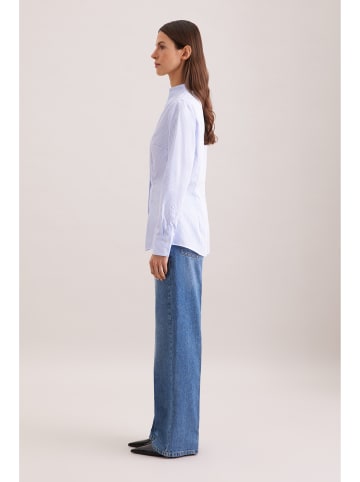 Seidensticker Kelchkragenbluse Slim in Hellblau