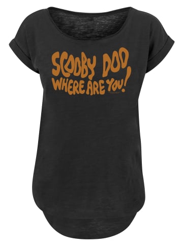 F4NT4STIC Long Cut T-Shirt Scooby Doo Where Are You Spooky in schwarz