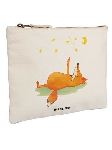 Mr. & Mrs. Panda kosmetiktäschchen Fuchs Sterne ohne Spruch in Weiß