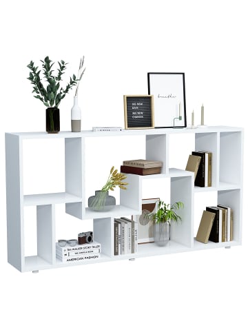 ebuy24 Regal Lanisa weiß Weiß 116 x 20 cm
