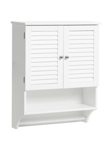 Beliani Badezimmerschrank SENGUER in Weiß - (W) 60 x (H) 75 x (L) 22 cm
