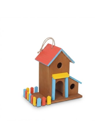 relaxdays Vogelhaus in Bunt - (B)32,5 x (H)30,5 x (T)19 cm